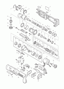 Page 1 Diagram and Parts List for BFL301RAZ  Makita Drill