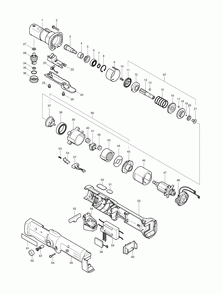 Page 1 Diagram and Parts List for BFL120FZ  Makita Screwdriver