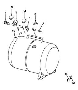 Page 1 Diagram and Parts List for MAC010  Makita Compressor