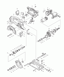 Page 1 Diagram and Parts List for XSS03Z  Makita Saw