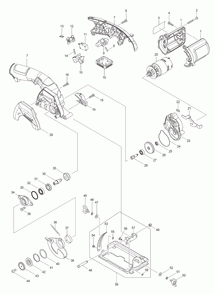 Page 1 Diagram and Parts List for SH01 Type 2 Makita Saw