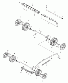 Part Location Diagram of 453240-3 Makita FRONT WHEEL CAP, XML02