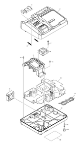Fig-0 Diagram and Parts List for DC40RA  Makita Charger