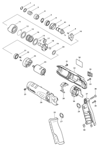 Diagram Diagram and Parts List for TD020  Makita Impact Driver