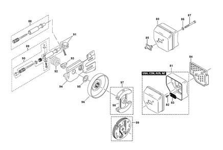 Page 3 Diagram and Parts List for DE3435  Makita Saw
