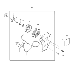 Page 4 Diagram and Parts List for PB2504  Makita Leaf Blower / Vacuum