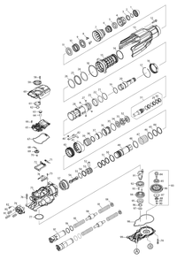 Fig-0 Diagram and Parts List for GRH06Z  Makita Hammer Drill