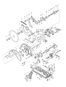 Page 1 Diagram and Parts List for 5103R  Makita Saw