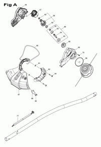 Page 1 Diagram and Parts List for XRU13Z  Makita Trimmer