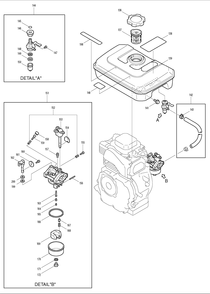 Page 5 Diagram and Parts List for EW210TR  Makita Water Pump