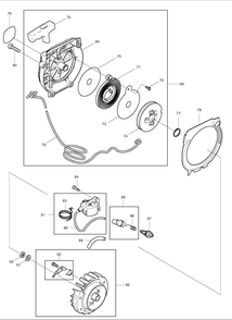 Page 2 Diagram and Parts List for DCS6000I  Makita Saw