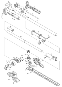Fig-0 Diagram and Parts List for XNU05Z  Makita Hedge Trimmer