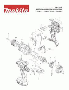 Part Location Diagram of 140963-9 Makita Switch Plate Cpl., Xds01