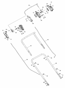 Fig-0 Diagram and Parts List for XML07PT1  Makita Lawn Mower