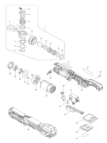 Fig-0 Diagram and Parts List for WR100DZ  Makita Wrench