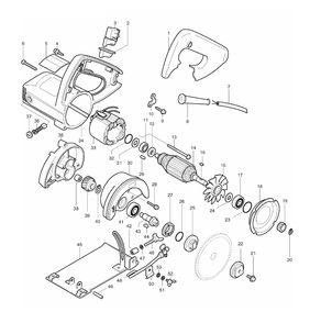 Page 1 Diagram and Parts List for 4100NHX1  Makita Saw