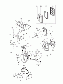 Page 7 Diagram and Parts List for G4300N Type 1 Makita Generator