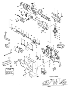 Page 1 Diagram and Parts List for 6835DWA  Makita Screwdriver