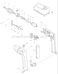 Part Location Diagram of 256047-4 Makita Pin 6