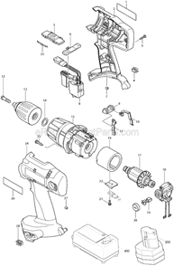 Part Location Diagram of 322223-3 Makita Depth Rod