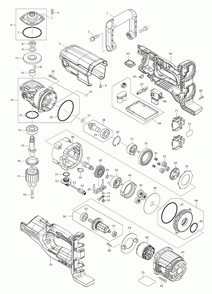 Page 1 Diagram and Parts List for XAD03Z  Makita Drill