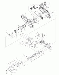 Part Location Diagram of 456024-8 Makita Lock Off Button, Xsl02