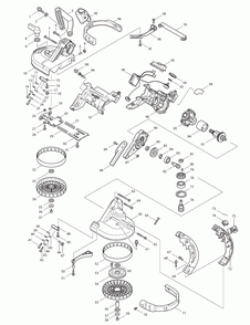 Page 1 Diagram and Parts List for XBP02TX  Makita Saw