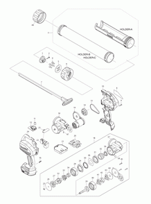 Page 1 Diagram and Parts List for XGC011  Makita Heat Gun