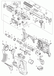 Page 1 Diagram and Parts List for BFR550F Type 3 Makita Screwdriver