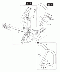 Page 8 Diagram and Parts List for DCS6421RFG  Makita Saw