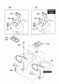 Page 4 Diagram and Parts List for DE3435  Makita Saw