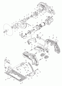 Page 1 Diagram and Parts List for XSR01Z  Makita Saw