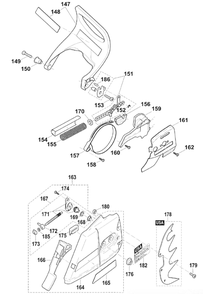 Diagram 6 Diagram and Parts List for EA7900PRZ1  Makita Chainsaw