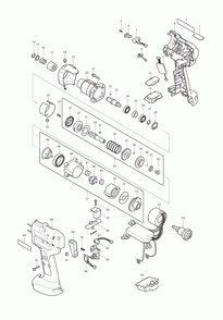 Page 1 Diagram and Parts List for BFT041RZ  Makita Screwdriver