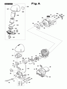 Part Location Diagram of 038-118-460 Makita Intermediate Bottom, Dolmar
