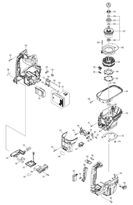 Fig-1 Diagram and Parts List for GRH05Z  Makita Hammer Drill