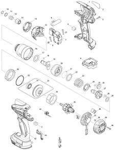 Diagram Diagram and Parts List for LXDT04Z  Makita Impact Driver