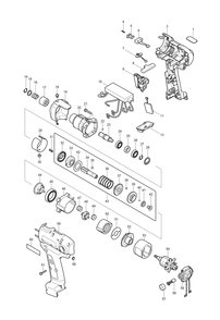 Page 1 Diagram and Parts List for BFT122FZ  Makita Screwdriver