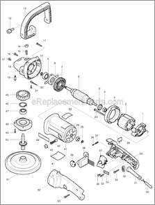 Part Location Diagram of 416256-9 Makita Loop Handle