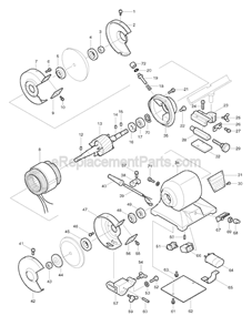 Part Location Diagram of 231038-6 Makita Compression Spring 6