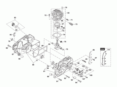 Page 2 Diagram and Parts List for PS-4600S  Makita Saw