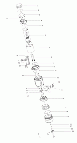 Page 1 Diagram and Parts List for ML102  Makita Worklight & Flashlight