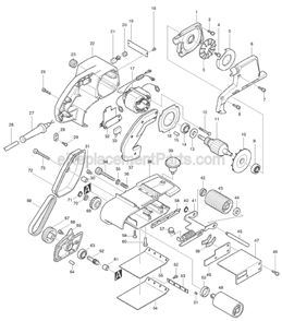 Part Location Diagram of 253312-2 Makita Thin Washer 12
