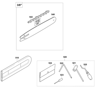 Diagram 7 Diagram and Parts List for DCS5121REG  Makita Chainsaw