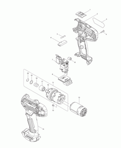 Page 1 Diagram and Parts List for FD06R1  Makita Drill
