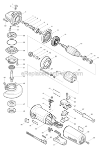 Part Location Diagram of 324038-4 Makita Spindle