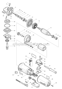 Part Location Diagram of 961008-8 Makita Retaining Ring S-5