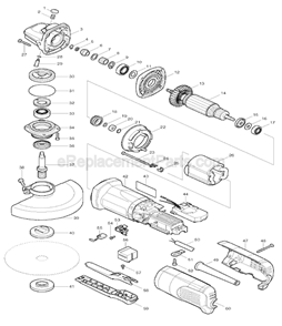 Part Location Diagram of 193876-3 Makita 6 Cut-Off Wheel 150/Set