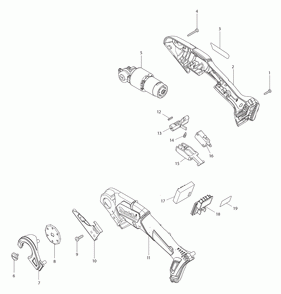 Page 1 Diagram and Parts List for PC01Z  Makita Chop Saw