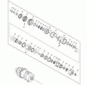 Part Location Diagram of 453323-9 Makita Change Lever, Xpt02